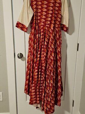 Orange hi low dress